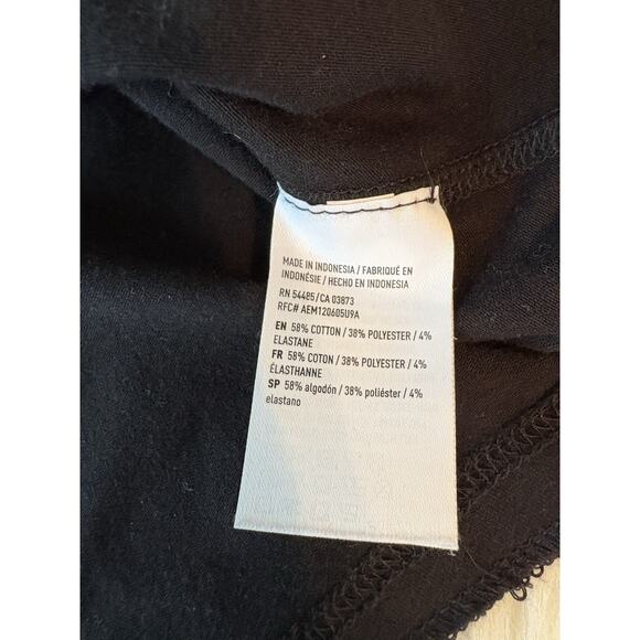 American Eagle AEO Active Flex Long Sleeve Black Pullover Shirt Men's Large - Picture 5 of 8